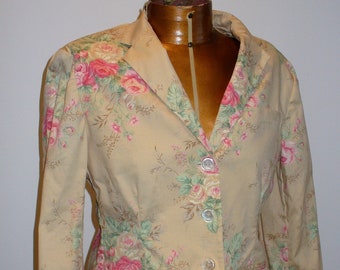 Ralph Lauren Polished Cotton Summer Jacket Ladies Jacket Size  6 P