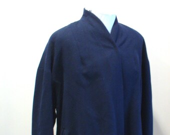 Vintage AM&A Navy Blue Swing Coat