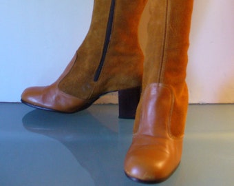 Vintage Suede Mod Boots Size 5.5 US