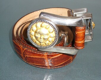 Brighton Museum Collection Alligator Style Belt Size S
