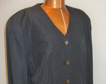 Vintage Christian Dior Navy Blue Jacket Size 10