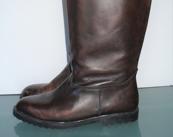 Lands End Made in Canada  Leather Boots Size 9 M