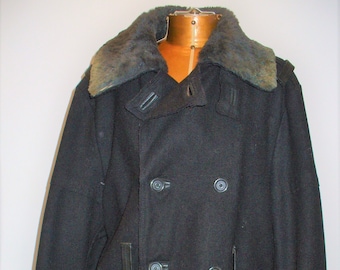 Vintage Diesel Wool Pea Coat Style Jacket Size M
