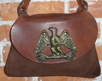 Vintage Davey's Rugged Suede Bohemian Handbag