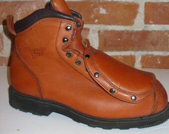 Red Wing Steel Toe Motorcycle Work  Boots Size 8.5 D Men's  US