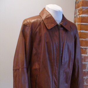 Vintage Leather Moto Jacket image 1