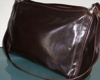 Vintage Saks Fifth Avenue Brown Bellido Shoulder Bag
