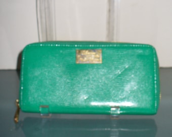 Vintage Polo Ralph Lauren Faux Lizard Preppy Green  Wallet