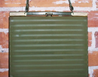 Vintage Olive Green Handbag