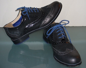 Vintage Cole Haan Black Wingtip Oxfords Size 5 US