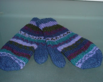 Vintage Down To Earth Wool Mittens