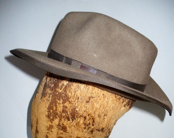 Vintage Outback Trading Co. Made in USA Wool Fedora Size S