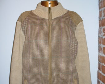 Ralph Lauren Glen Plaid Turtle Neck Cardigan Sweater Size 1X