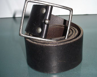 J. Crew Made in England Black Leather Belt Size 32