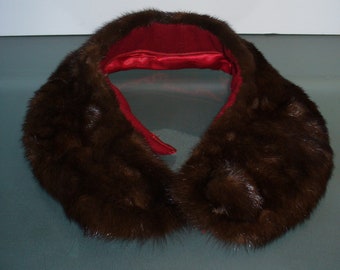 Vintage Mink Self Standing Collar