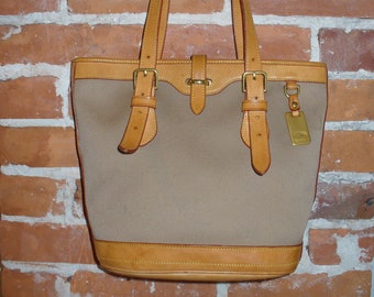 Dooney & Bourke Canvas and Leather Tote Bag