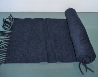 Vintage Gibson & Lumgair Made in Scotland Navy Cashmere Scarf