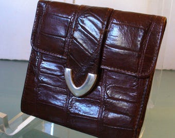 Fossil Alligator Embossed Leather Wallet