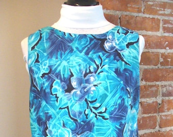 Royal Hawaiian Royal Blue Vintage Dress