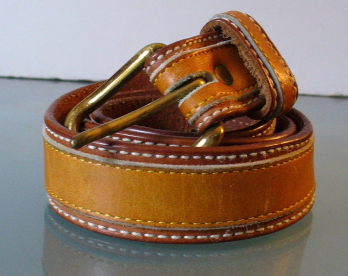 Vintage Frye Leather Belt Size Size 30 - Etsy