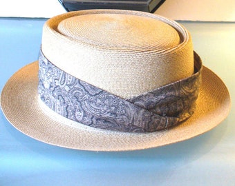 Vintage Lee Fifth Avenue Straw Hat With Box