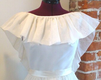 Vintage Vidal Sasson Made in France Wedding Dress Size 8