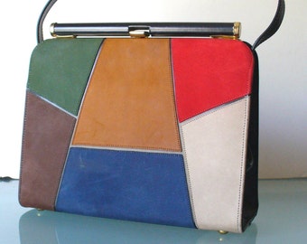Vintage Air Step Color Block Handbag