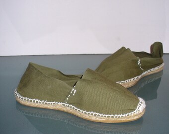 Made in Spain Green Espadrilles Size 37 EU
