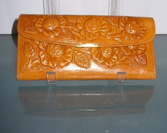 Vintage Mexico Tooled Leather Wallet