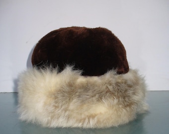 Vintage Shearling Sheep Skin Hat