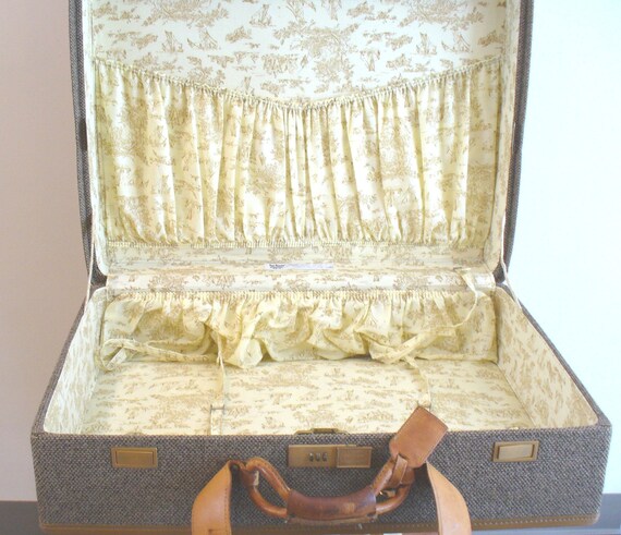 Vintage Hartmann Tweed Large Suitcase With Lock Code - Etsy