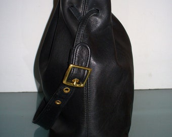 Vintage Coach Legacy Black Drawstring Bucket Purse - Etsy