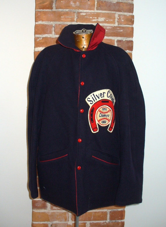 Vintage Reversible Wool Varsity Letterman Jacket