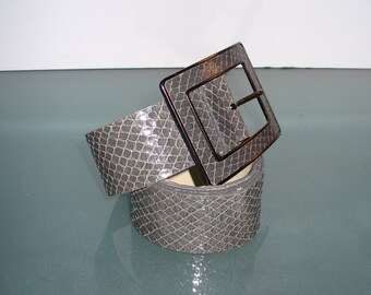 Vintage Banana Republic Faux Snake Skin Belt Size M