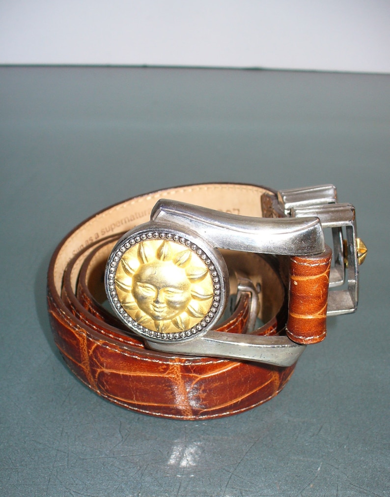 Brighton Museum Collection Alligator Style Belt Size S image 1