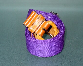 Vintage Polo Ralph Lauren Purple Webbed Belt