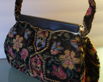 Vintage Needlepoint Purse By Cara