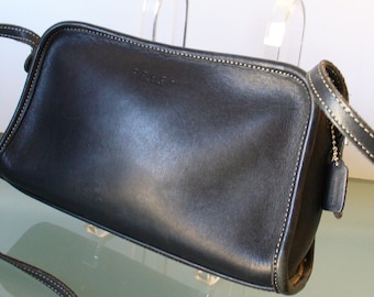 Vintage Coach Black Crossbody Shoulder Bag