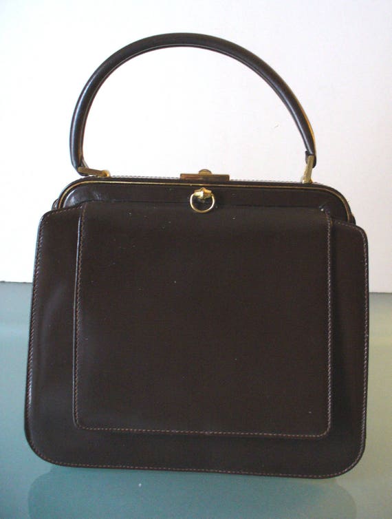 Vintage Dofan Made in France Chocolate Handbag | Etsy