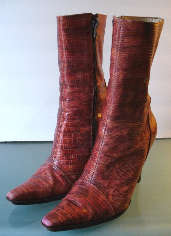 Vintage Julian Ferreira Lizard Boots