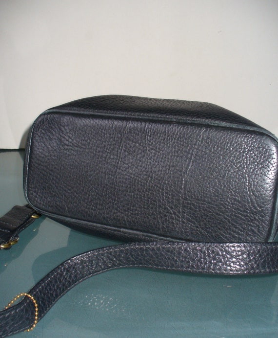 Vintage Coach Navy Blue Pebbled Leather Sonoma Sh… - image 10