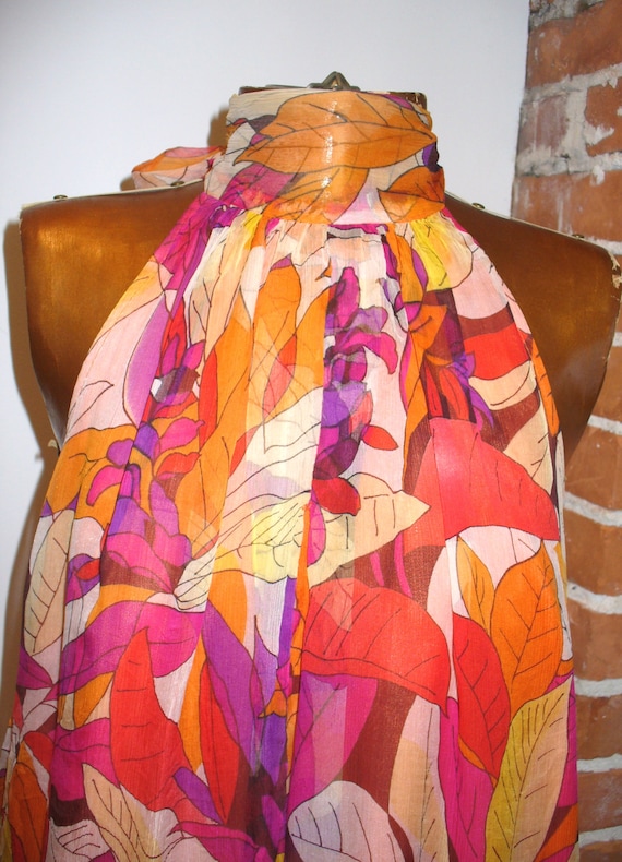 Vintage Serena Kay Made in France Silk Dress Size… - image 9