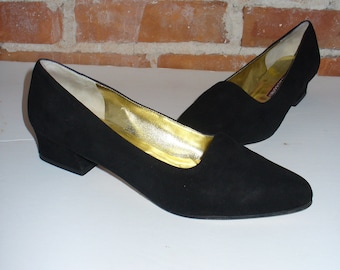 Vintage Valentina Rangoni Made in Italy Suede Pumps 8 B