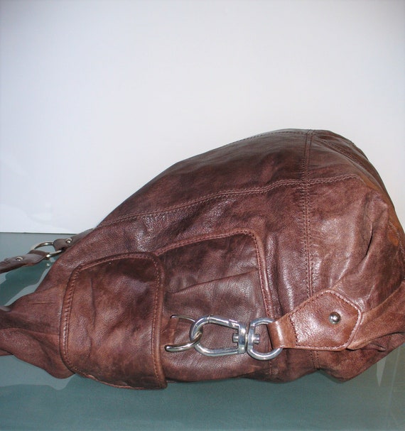 Wilson Leather Oversized Leather Hobo Bag - image 4