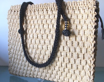 Vintage Straw  Tote Bag Japan