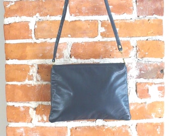 Vintage Tadora Navy Blue  Clutch Bag