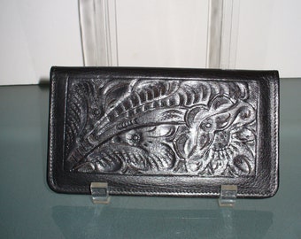 Vintage Gaitan Mexico Tooled Leather Wallet