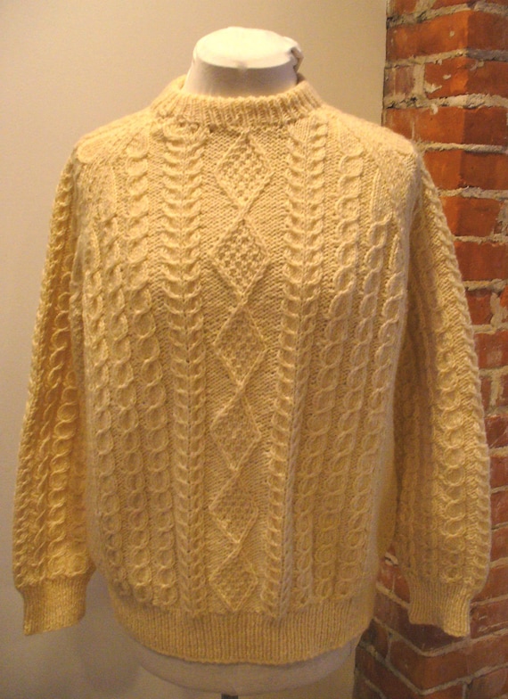 Aran Cable Knit Sweater