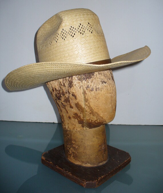 Vintage Pardners Straw Hat Size 7 - image 5