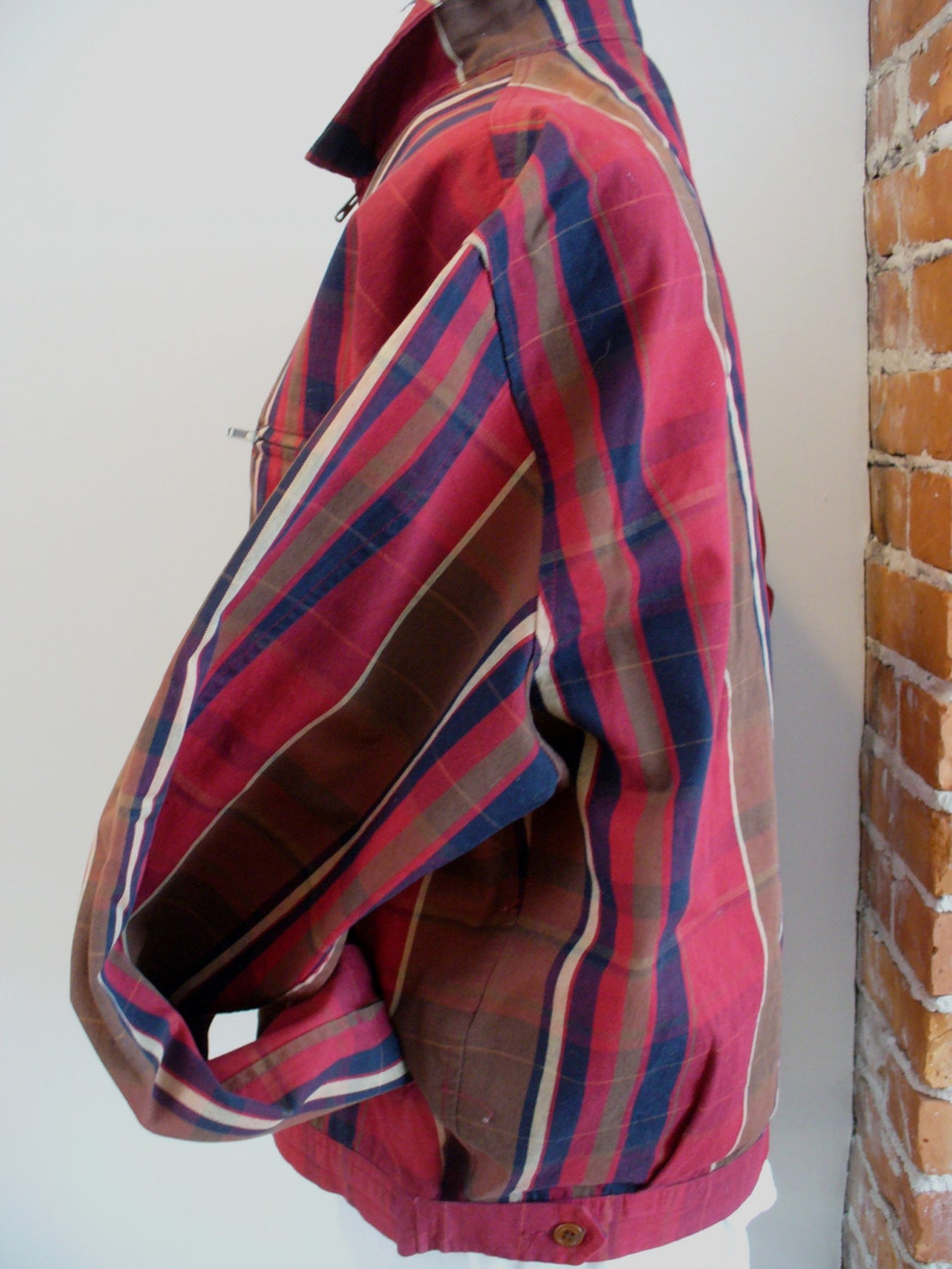 Vintage Ralph Lauren Plaid Summer Jacket Size L Etsy